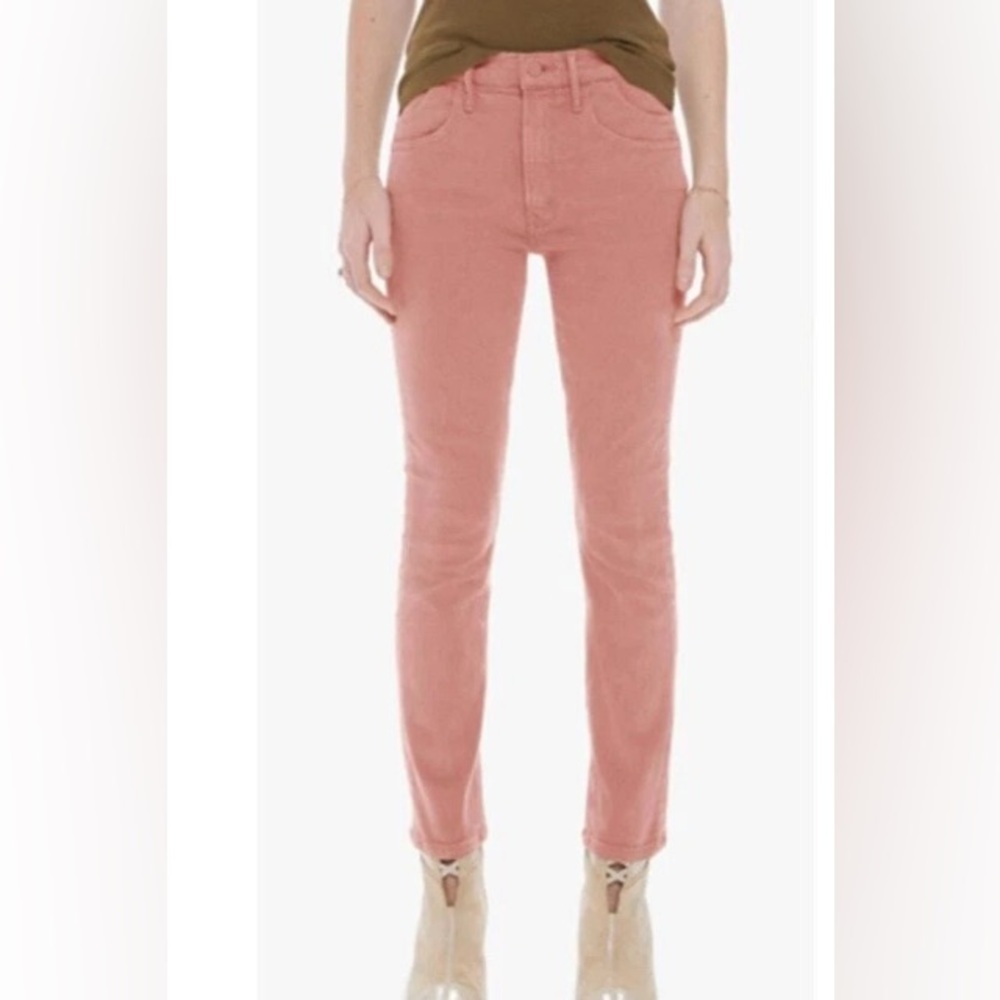 Mother Stash Mid Rise Dazzler Ankle Jean In Desert Sand Size 29
